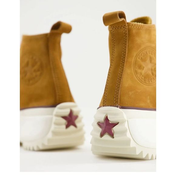 New Converse Run Star Hike Hi trainers in wheat nubuck Size Us 10.5 - Picture 7 of 10